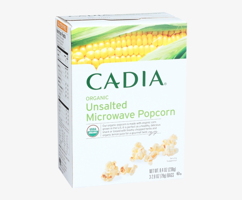 Cadia Organic Unsalted Microwave Popcorn 3 Bags - Cadia Organic Animal Cookies 8 Oz, transparent png #1159876