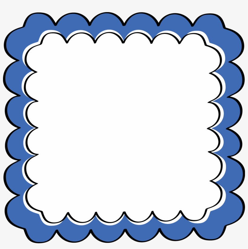 Blue - Blue Frame Clipart, transparent png #1159970
