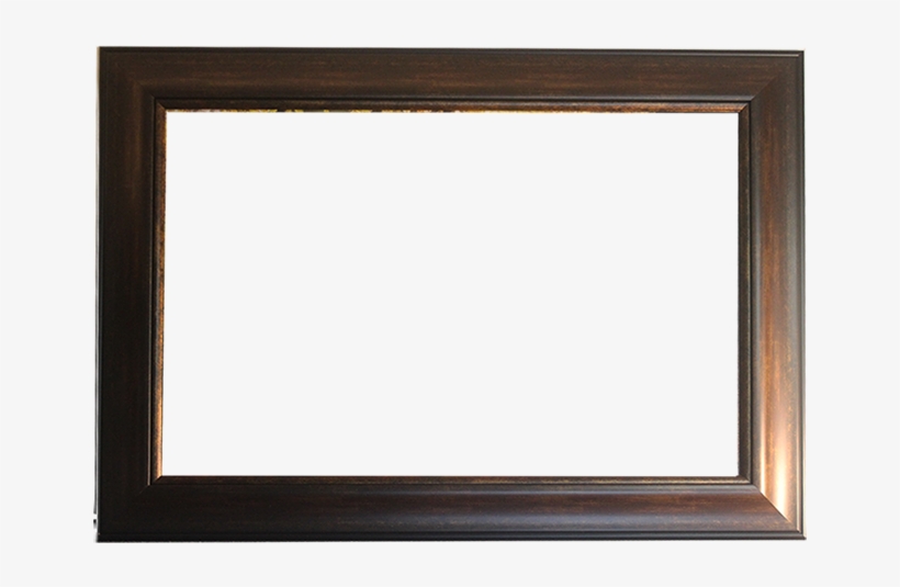 This Wide, Medium Brown Frame Will Take Your Large - Picture Frame, transparent png #1160045