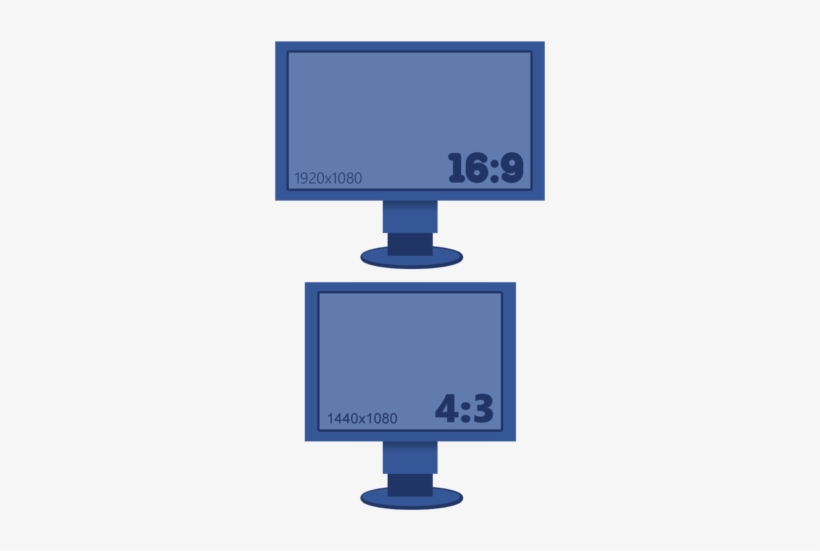 Size Comparison Between A Standard Widescreen Monitor - Widescreen, transparent png #1160218