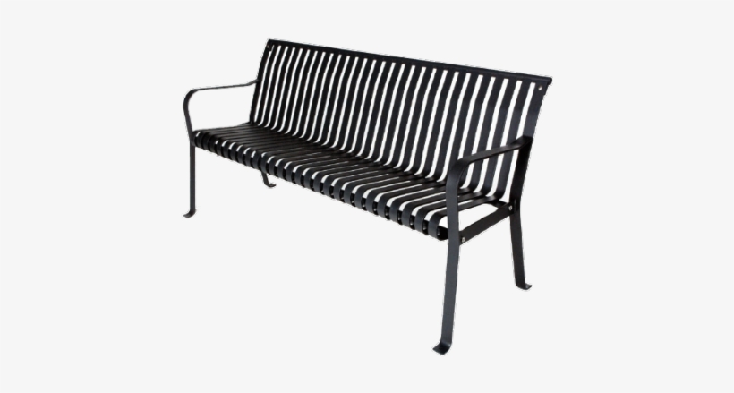 Benches In Metal - Street Bench Black, transparent png #1160278