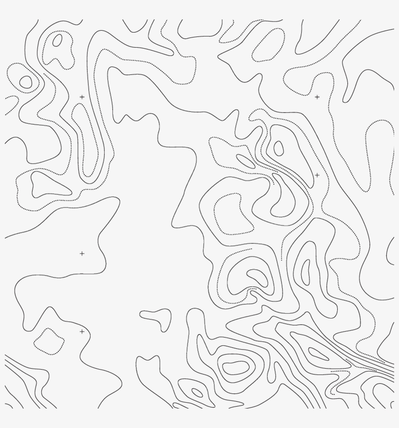 Topographic - Line Art, transparent png #1160582