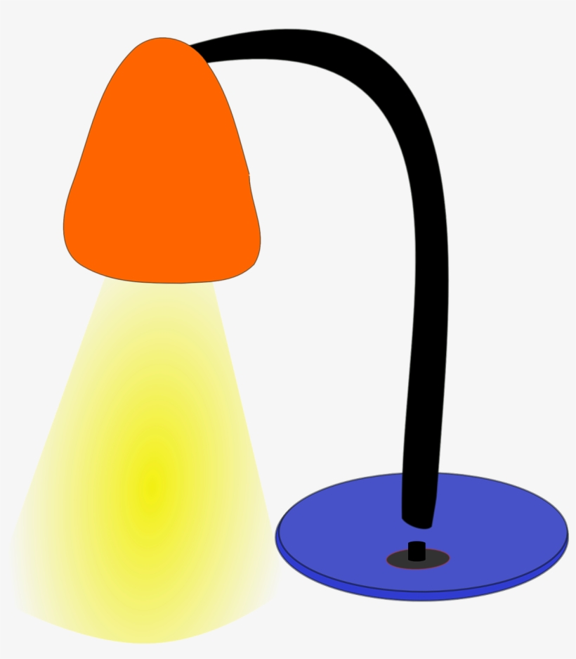 Desktop Lamp Clip Art At Clker - Lamp Clip Art, transparent png #1160643