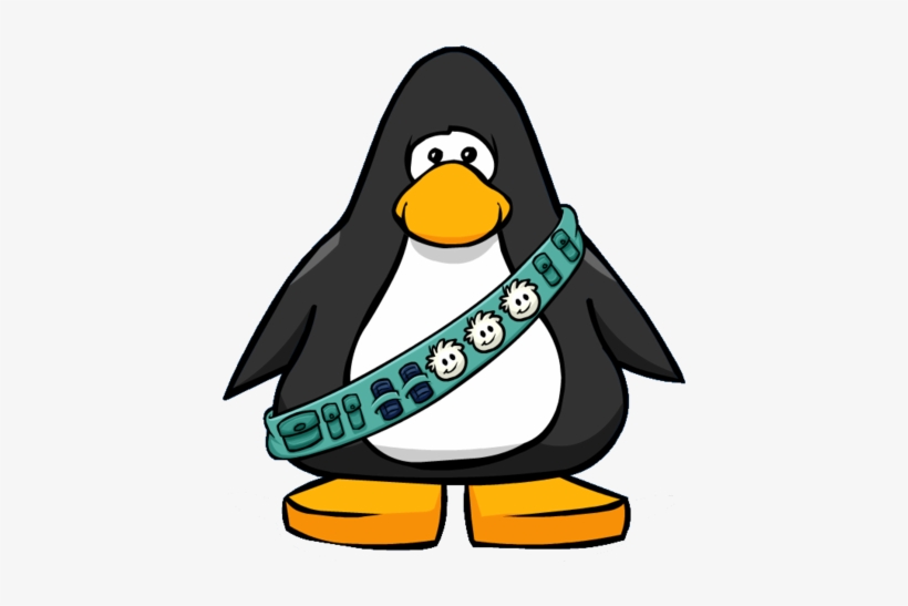 Puffle Care Sash From A Player Card - Club Penguin Dark Green Penguin, transparent png #1160789