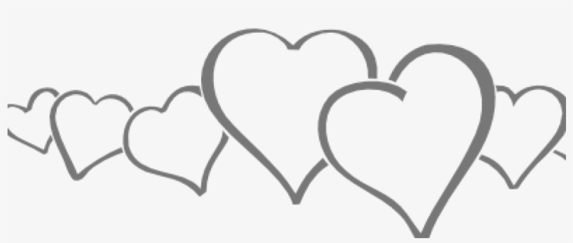Line Clipart Hearts In A Line Clip Art At Clker Vector - Wedding Banner Clip Art, transparent png #1160973