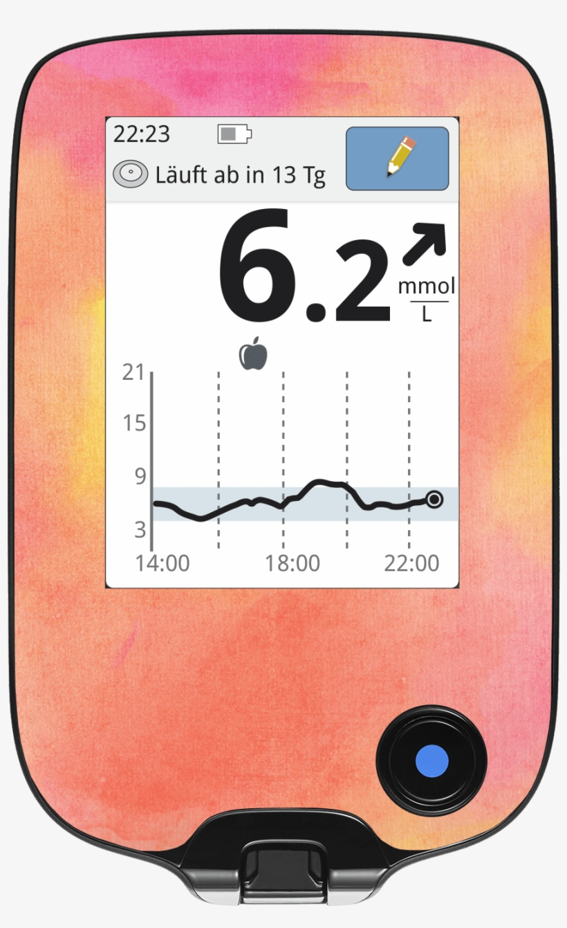 Image Of Watercolor Screen Protector - Freestyle Libre Reader Stickers, transparent png #1160992