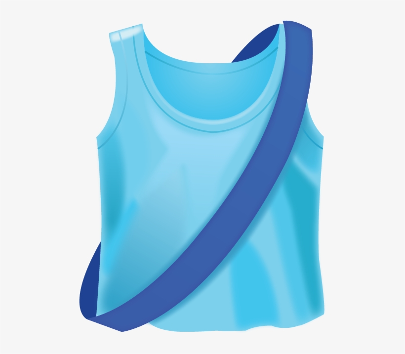Download Ai File - Running Shirt With Sash - Emoji Large Tote Bag, Adult, transparent png #1161146