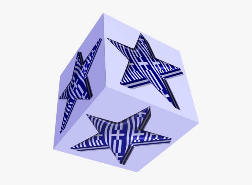 3d Plastic Greek Cube - Triangle, transparent png #1161195