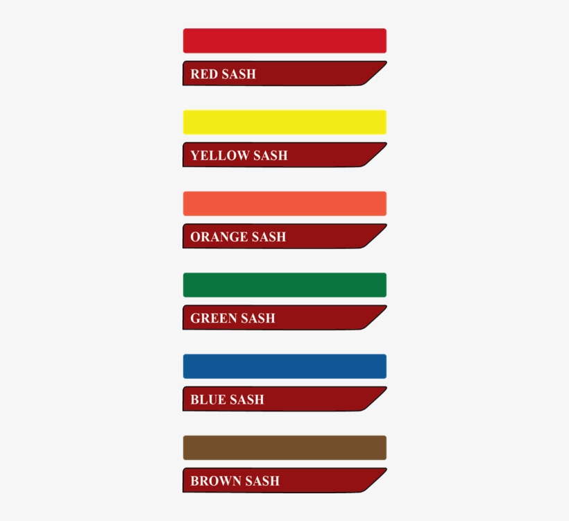 Adult Kung-fu Sash Ranking System - Kung Fu Belt Ranks, transparent png #1161213