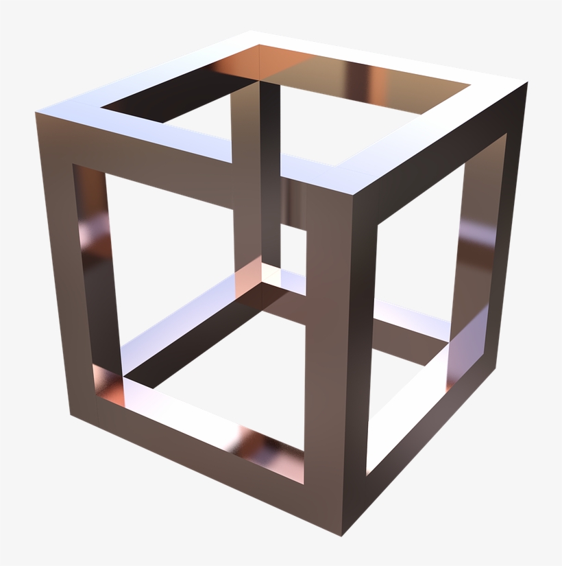 Optical Illusion, Cube, Geometric, 3d, Geometry - Optical Illusion, transparent png #1161245
