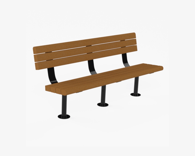 Forest Park Bench With Back - Pw Athletic Mfg. Co., transparent png #1161325