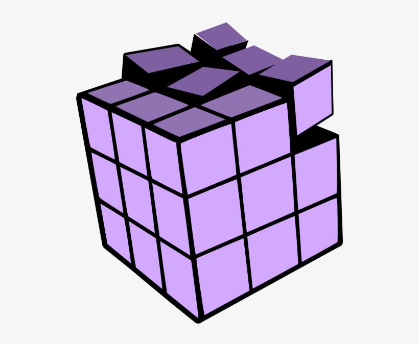 Rubiks Cube 3d Clip Art - Rubiks Cube Coloring Page, transparent png #1161373