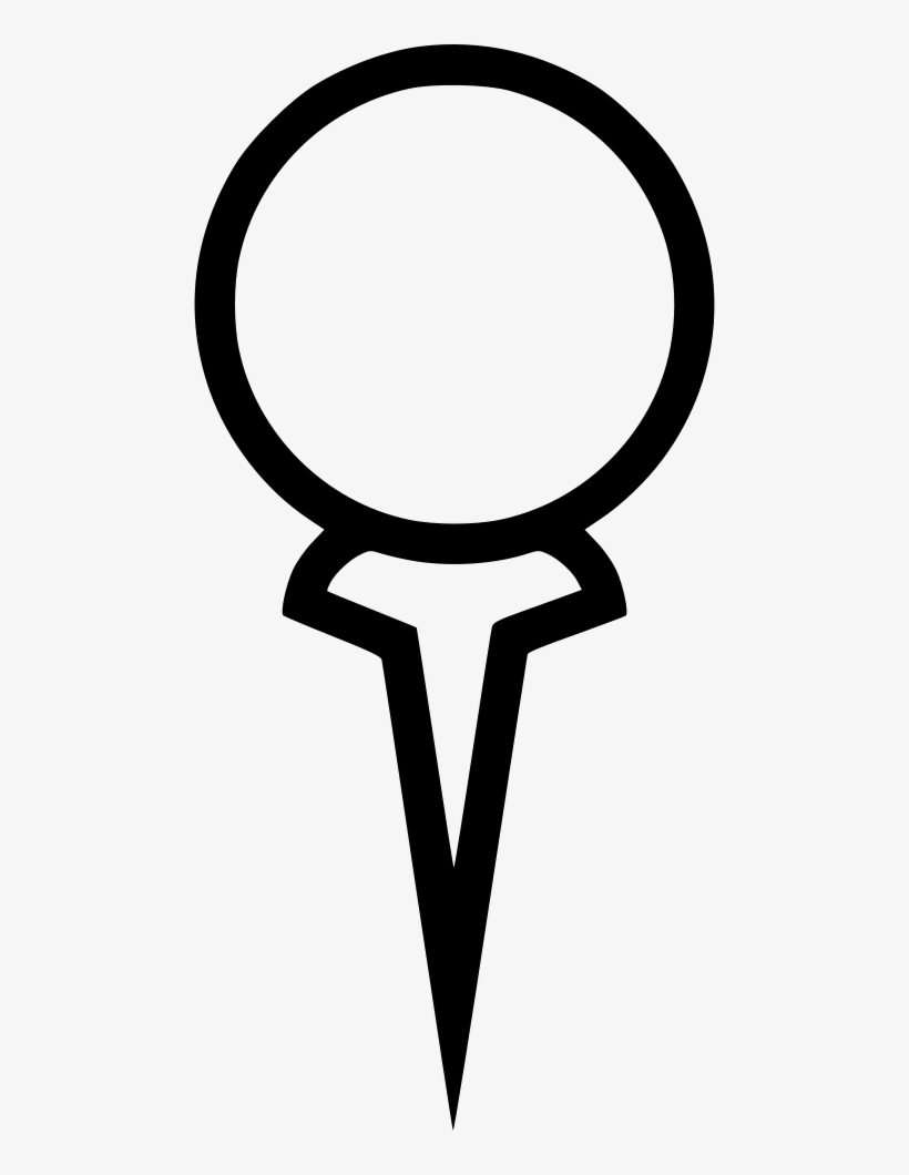 Golf Ball On Tee - Tee, transparent png #1161465