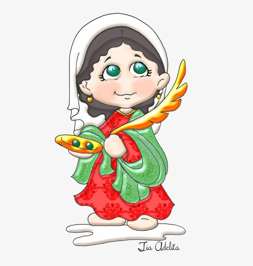 Santa Luzia - Santos Catolicospng, transparent png #1161580