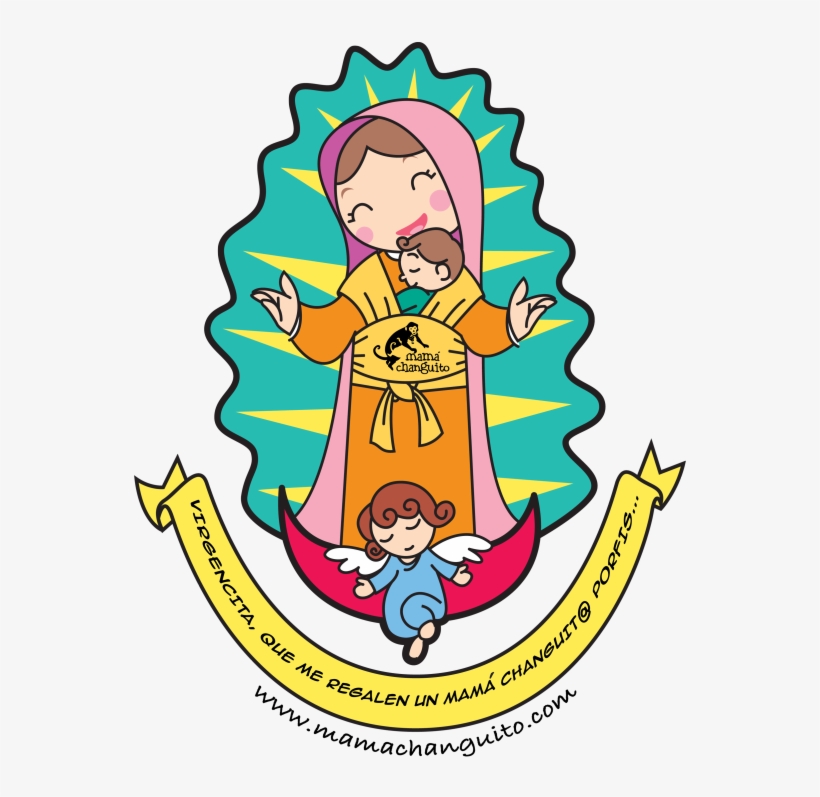 Virgen De Guadalupe Imagen En Caricatura - Png De La Virgen Porfis, transparent png #1161864