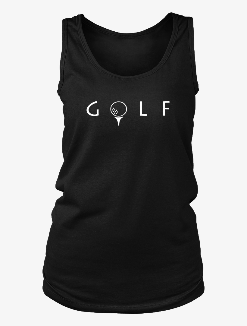 Golf Ball On Tee Women's Tank - T-shirt, transparent png #1161883