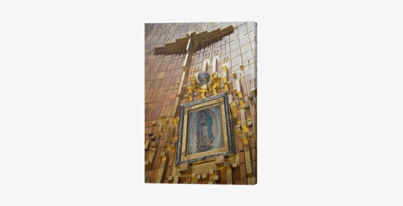 Pintura De La Virgen, Santuario De Guadalupe Canvas - Basilica Of Our Lady Of Guadalupe, transparent png #1162123