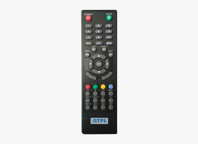 Sale Gtpl Set Top Box Remote Control - Gtpl Set Top Box Remote, transparent png #1162282