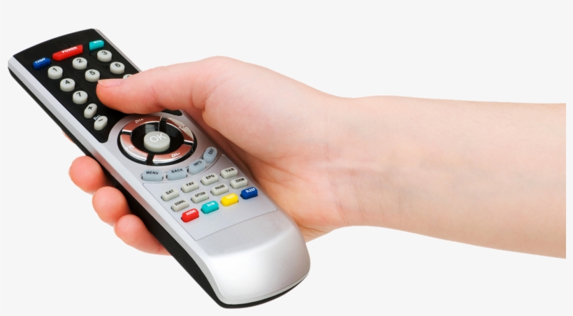 Russian Programming With Directv - Hand Holding Remote Png, transparent png #1162331