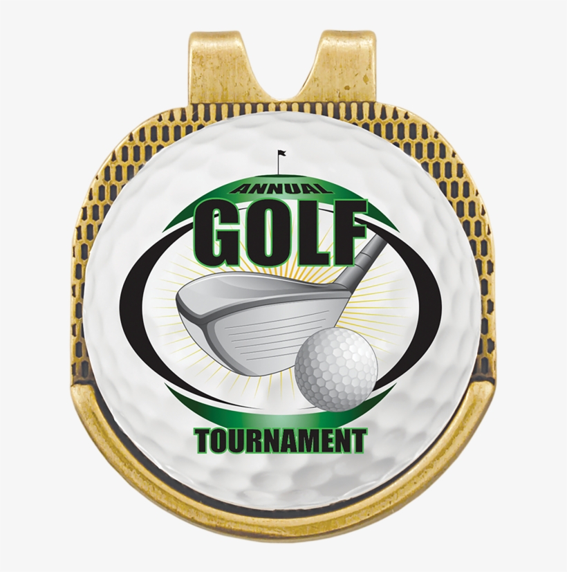 Gold Hat Clip Golf Ball Marker Image Transparent - Golf Tournament Clipart, transparent png #1162534