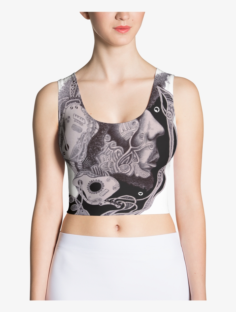 Bob Marley Cut & Sew Crop - Peace Sublimation Crop Top (double Sided), transparent png #1162621