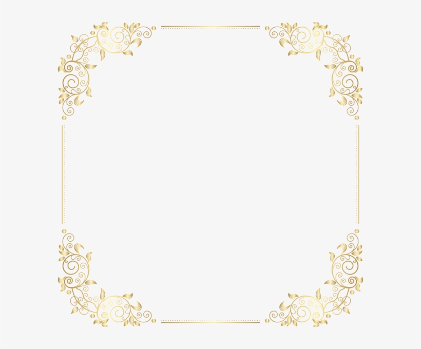 Deco Border Frame Png Clip Art - Art Deco Border Png, transparent png #1162745