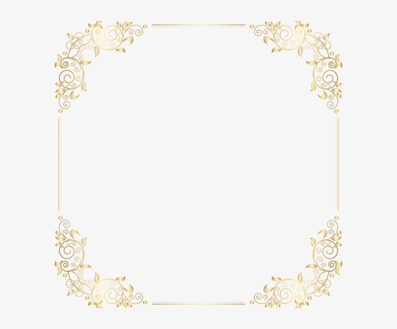 Deco Border Frame Png Clip Art - Art Deco Border Png, transparent png #1162745