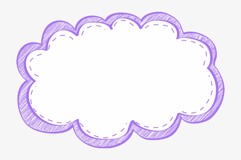 Clouds Label - Clouds Border Black And White, transparent png #1163278