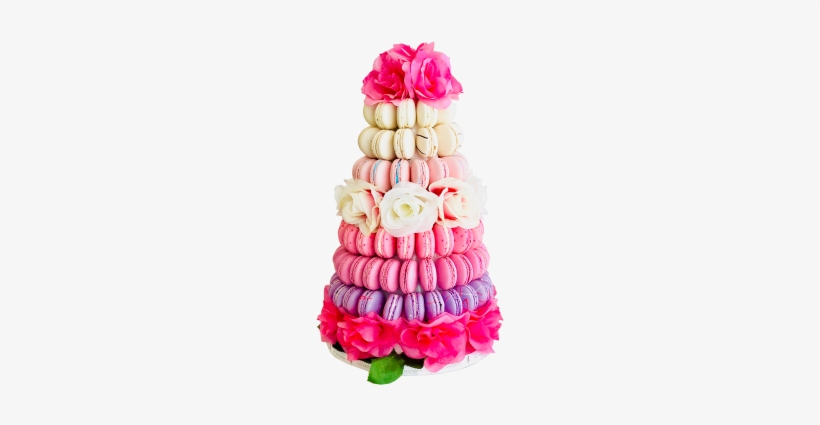 Floral Macaron Tower - Ag Macarons, transparent png #1163448