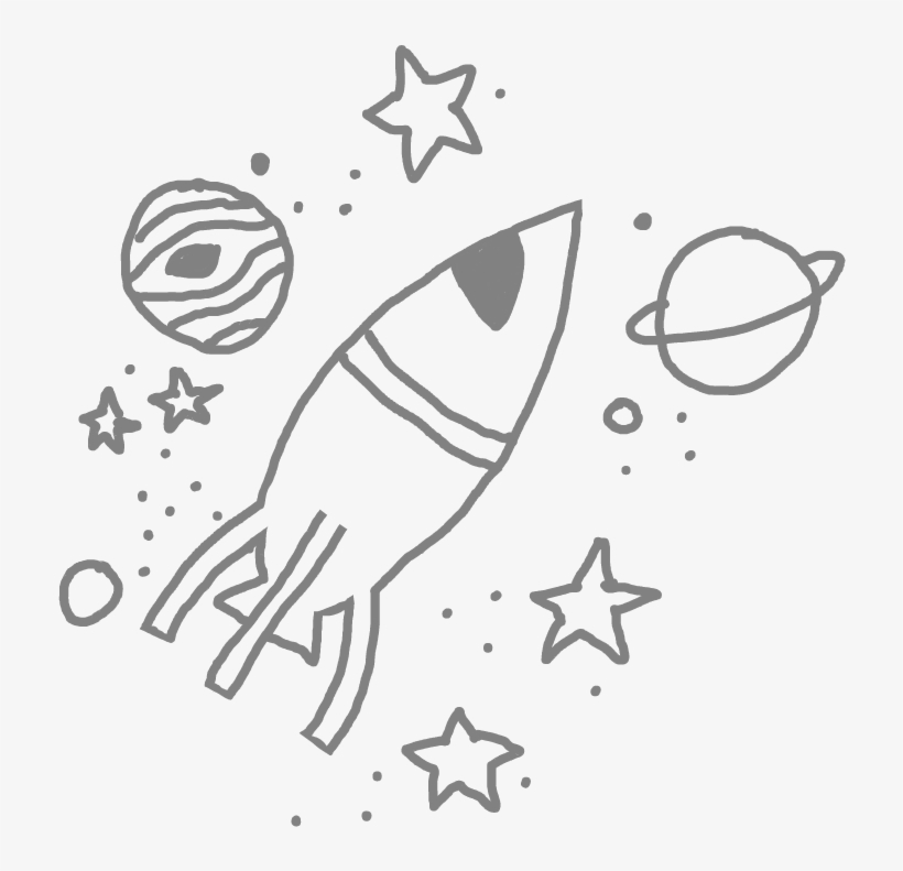 Space Spaceship Outerspace Planets Galactic Roc - Galaxy Doodle Transparent Background, transparent png #1163544