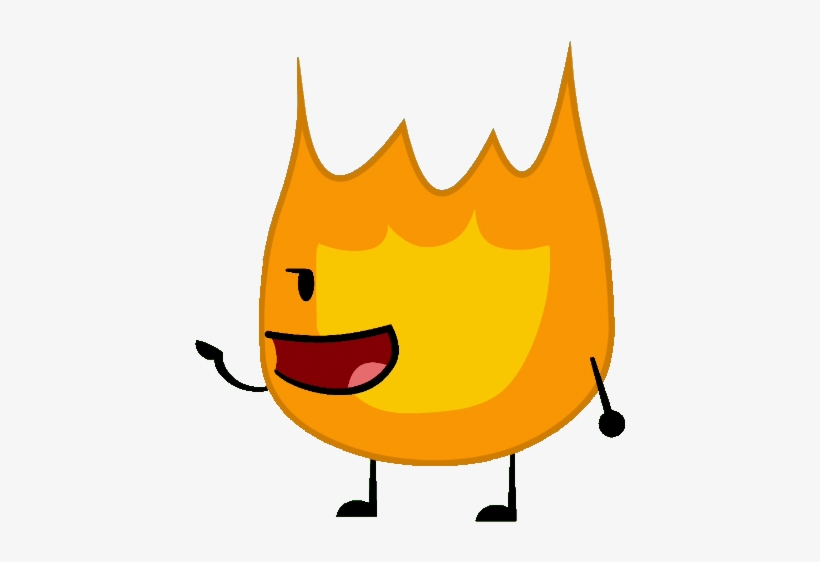 Flame - Battle For Dream Island Firey, transparent png #1163646