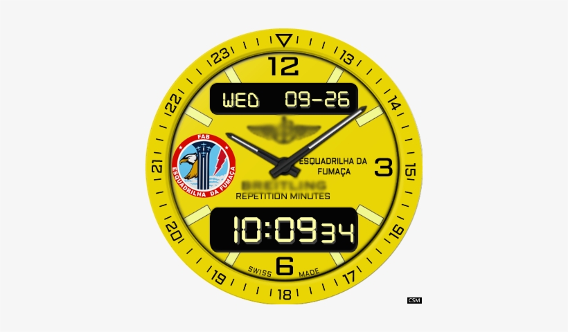 Download Breitling Aerospace Esquadrilha Da Fumaça - Wall Clock, transparent png #1163679
