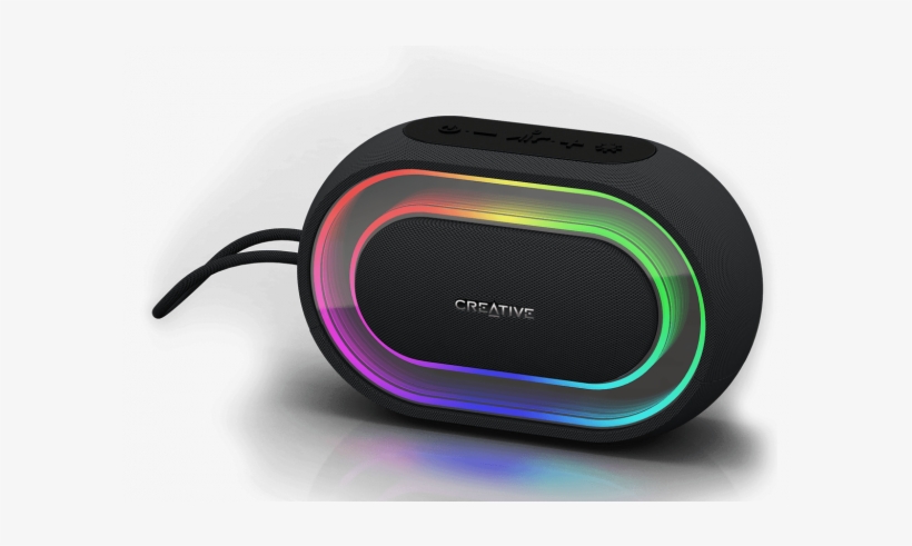 Creative Labs Halo Bluetooth Speaker With Light Show - Loa Creative Halo, transparent png #1164127