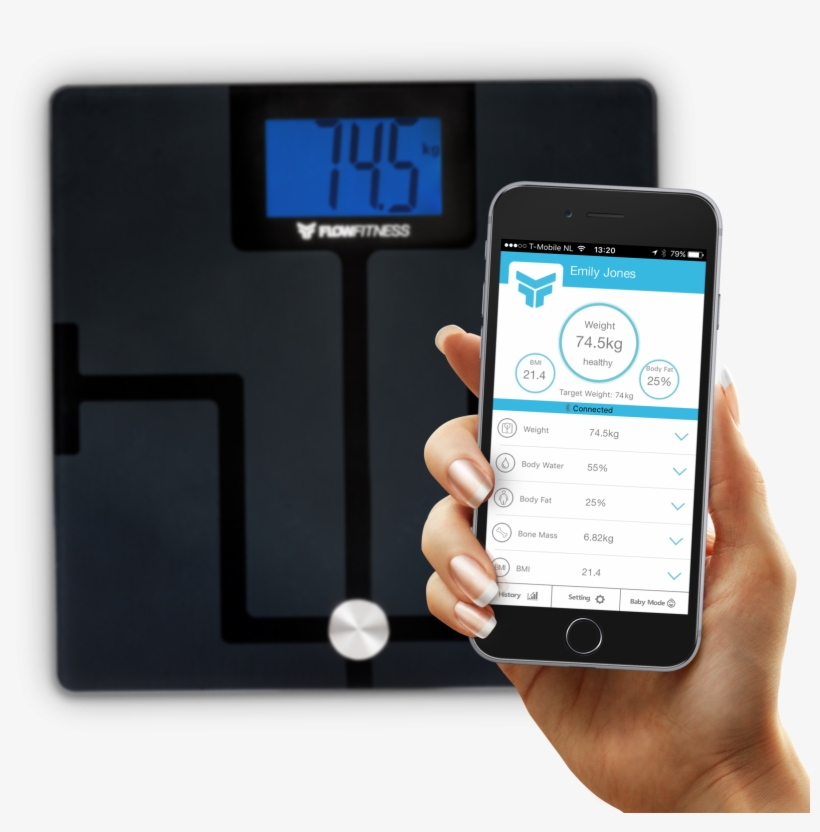 Google Play App - Flow Fitness Bs50 Body Analyser Scale, transparent png #1164180