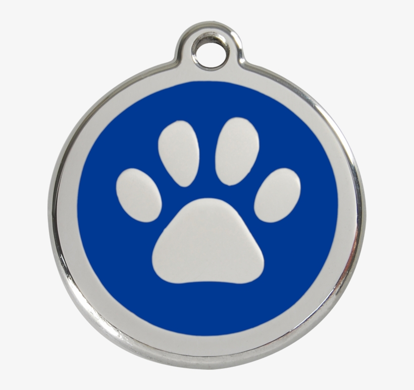 Product Codes - Red Dingo Paw Print Cat Id Tag - Brown, transparent png #1164442