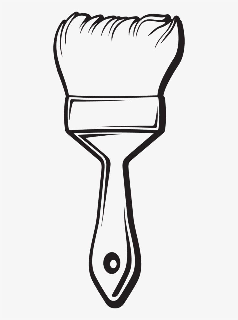Crafts Clipart Paintbrush Paint Brush Colouring Pages Free