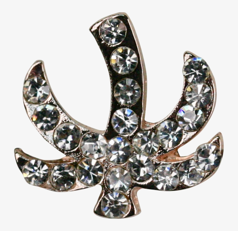 Crystals Palm Tree Rose Gold - Earrings, transparent png #1165764