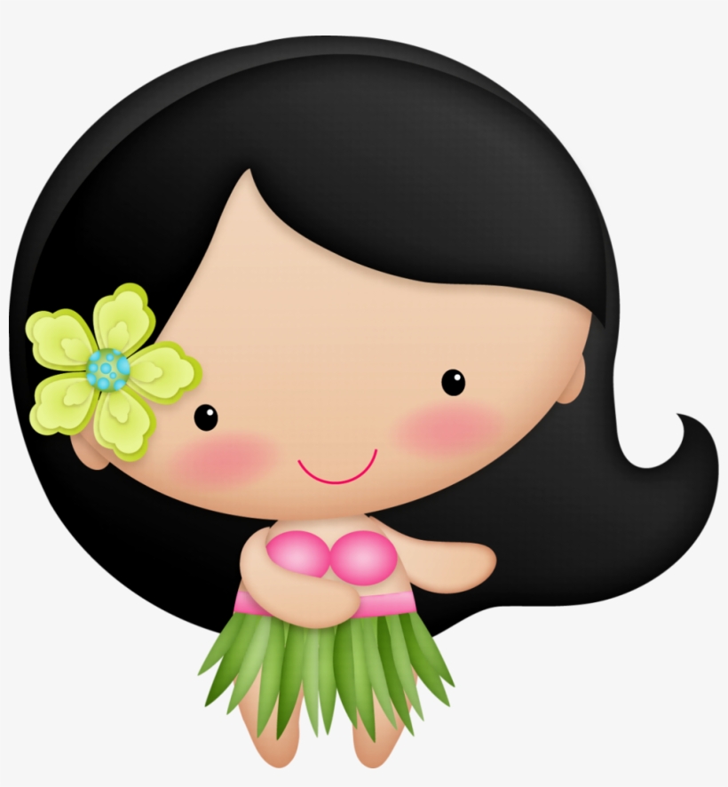 Flamingo Clipart Hello Summer - Muñeca Hawaiana Png, transparent png #1166189