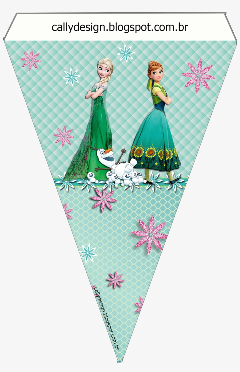 Cally's Design-kits Personalizados Gratuitos - Disney Frozen Fever Centerpieces Pack Of 2 - Green, transparent png #1166350