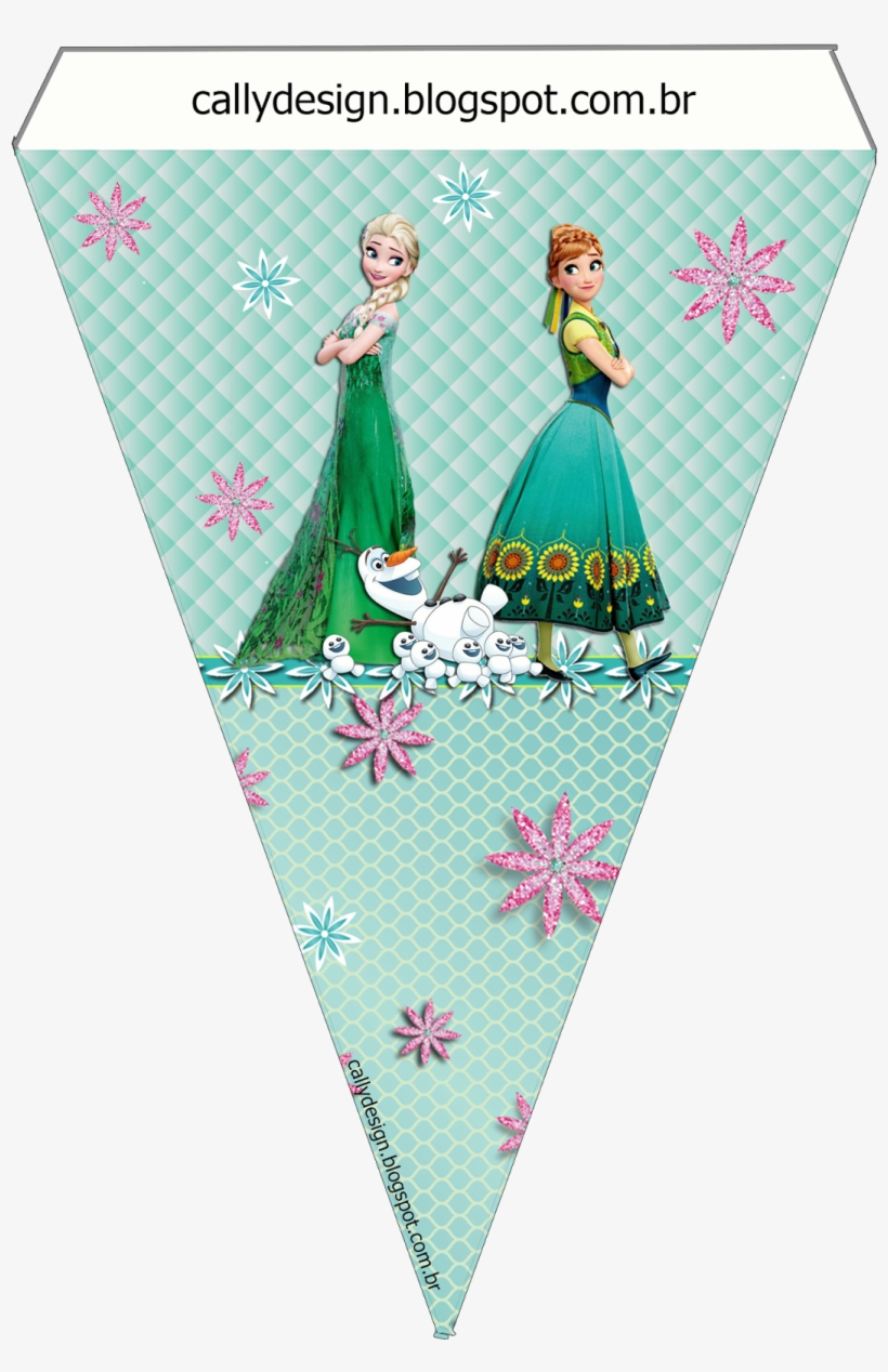 Cally's Design-kits Personalizados Gratuitos - Disney Frozen Fever Centerpieces Pack Of 2 - Green, transparent png #1166350
