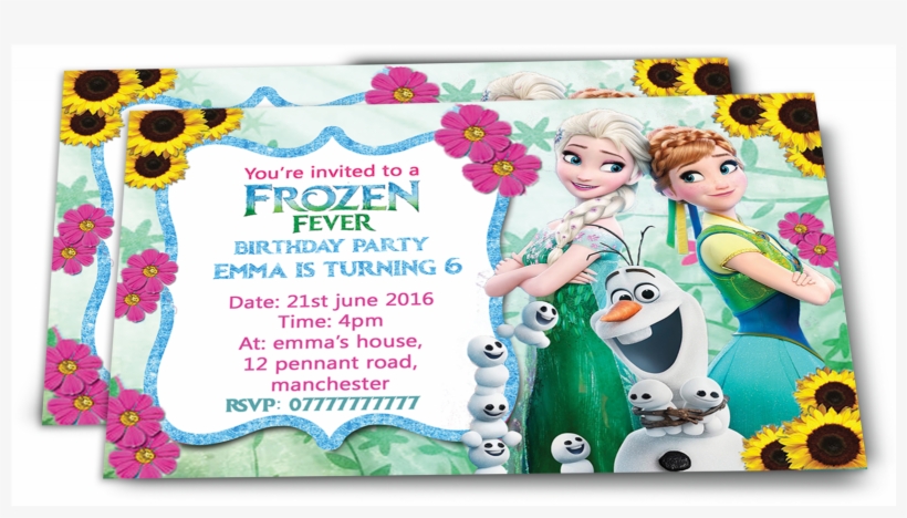 5 Disney Frozen Invitations, transparent png #1166534
