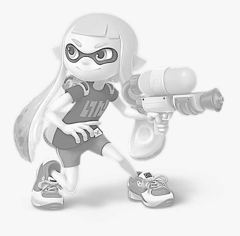 Ssb5 Inkling Girl Pink By Zanethedragon-d9u5gew - Inkling Smash, transparent png #1166795