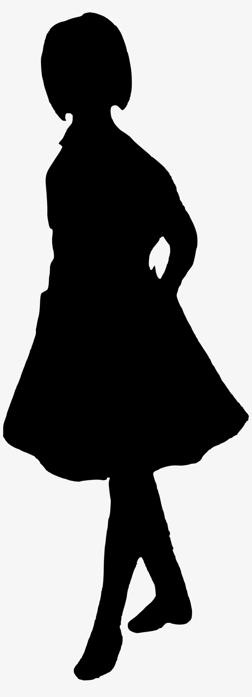 Free Download - Girl Silhouette Transparent Background, transparent png #1167029