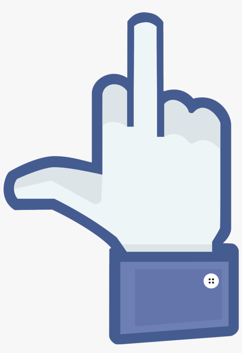 Facebook Piss Off Icon By Fearoftheblackwolf On - Fuck You Sign Facebook, transparent png #1167400