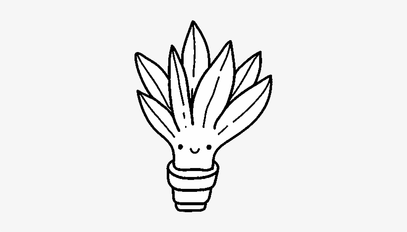 Mini Aloe Vera Coloring Page - Dibujo De La Aloe Vera, transparent png #1167451