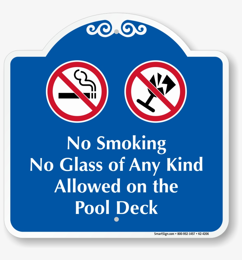No Smoking No Glass Of Any Kind Allowed On The Pool - Rules For Charcoal Grills Sign, transparent png #1168328