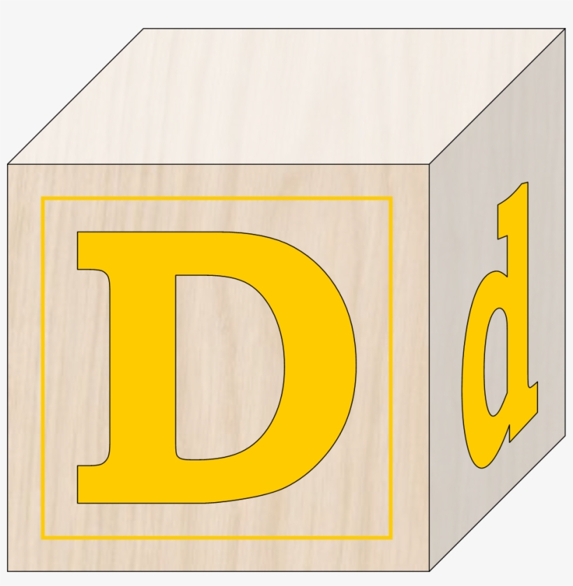 Blocks D - Letter D Block Clipart, transparent png #1168418