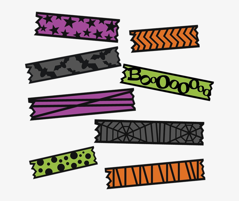 Royalty Free Stock Halloween Washi Tape Svg Cut File - Tape Clipart Halloween Washi Tape Png, transparent png #1168827