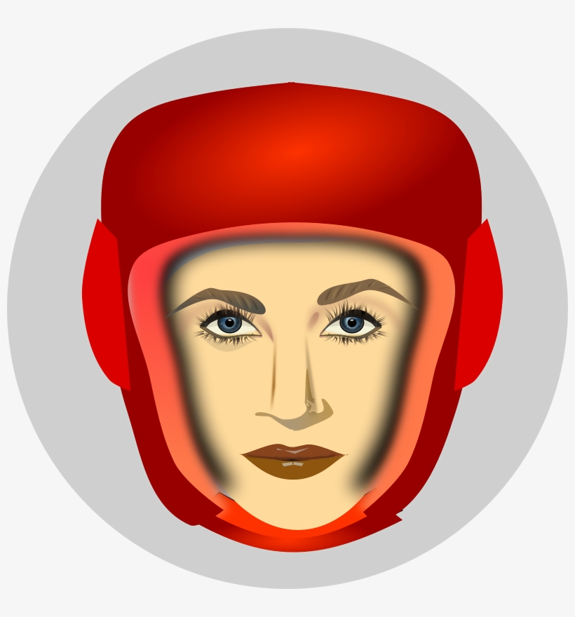 Boxer - Girl In Boxing Helmet, transparent png #1168967