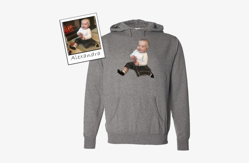 Custom Illustrated Baby Hoodie - Hoodie, transparent png #1169169